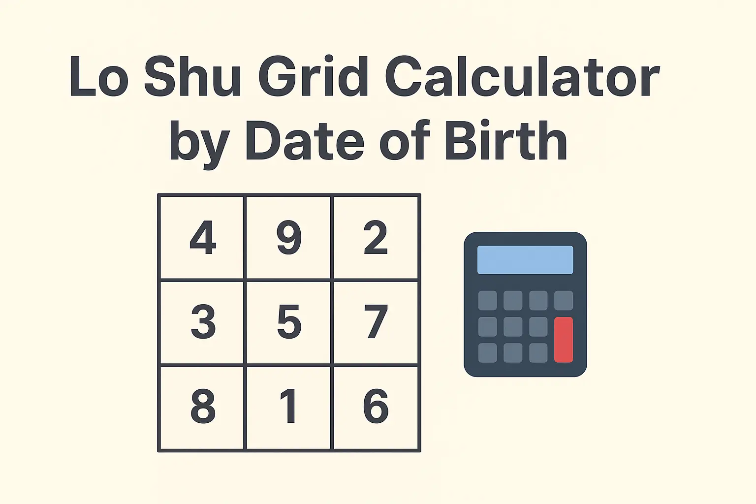 Lo Shu Grid Calculator by Date of Birth | Free Online Numerology Tool