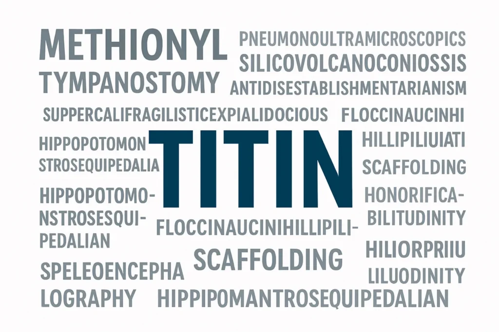 Longest Word in the World  Full Name of Titin Protein (189,819 Letters)